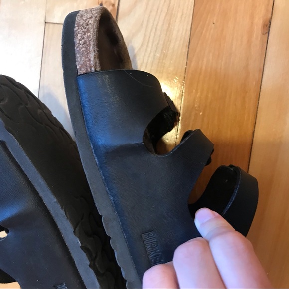 Birkenstock | Florida Black Leather Sandal - Picture 7 of 7